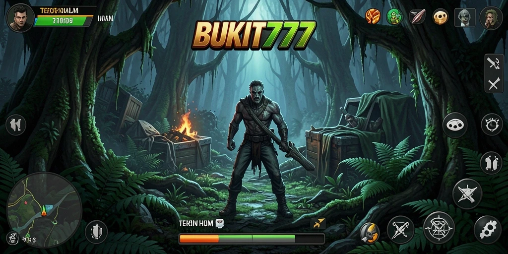 Tampilan mendebarkan dalam hutan gelap BUKIT777.