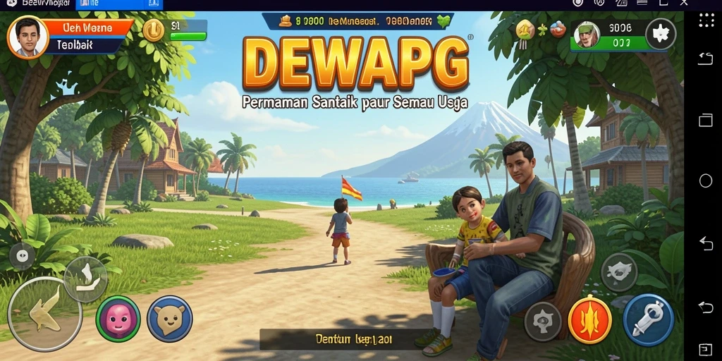 Tampilan gameplay seru dan menyenangkan dalam DEWAPG.