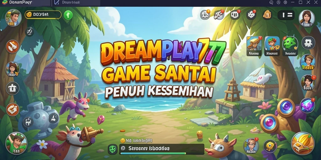 Tampilan gameplay menarik dan penuh warna dari DREAMPLAY77.