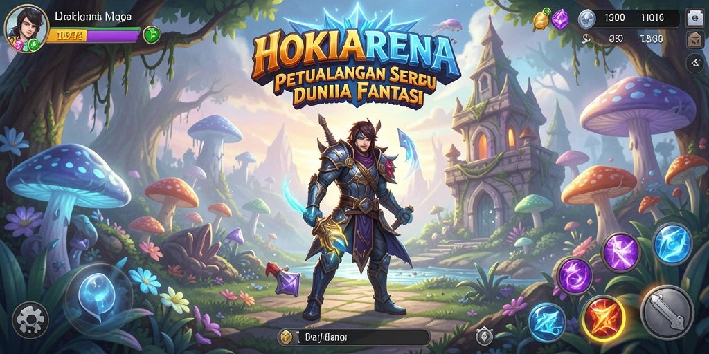 Tampilan gameplay seru di dunia petualangan HOKIARENA.