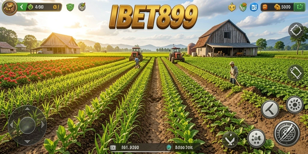 Tampilan menarik dari gameplay pertanian IBET899 dengan berbagai tanaman.