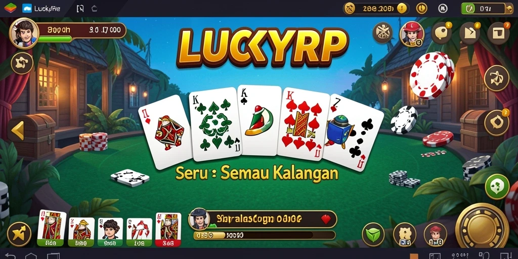 Tampilan gameplay menarik di LUCKYRP dengan grafik domino yang memukau.