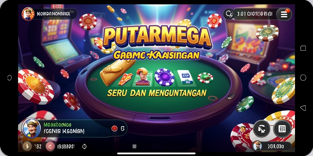 Tampilan menarik dari gameplay PUTARMEGA dalam dunia Kasino.