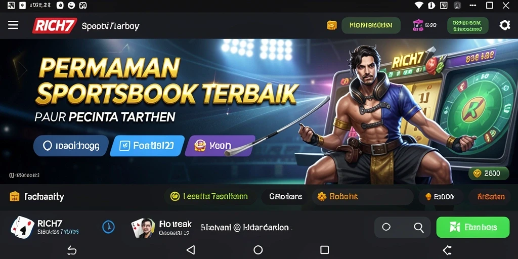 Tampilan screenshot gameplay RICH7 dengan grafik taruhan yang menarik.