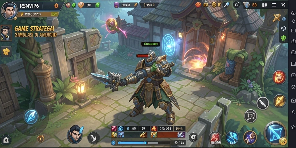 Screenshot RSNVIP6 menampilkan momen epic di permainan strategi.