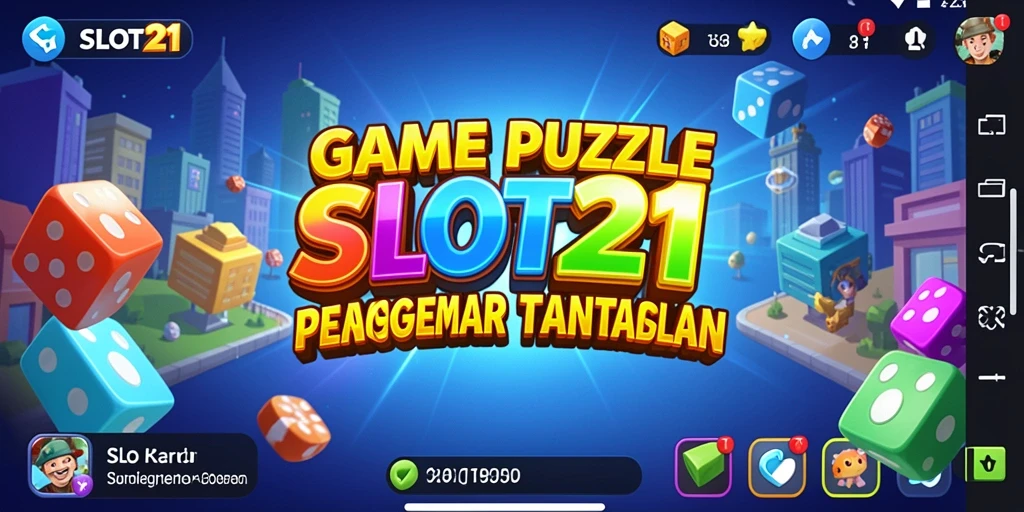 Tampilan gameplay SLOT21 yang penuh warna dan menantang.
