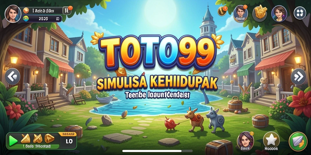 Tangkapan layar utama TOTO99 menampilkan gameplay simulasi yang menarik.
